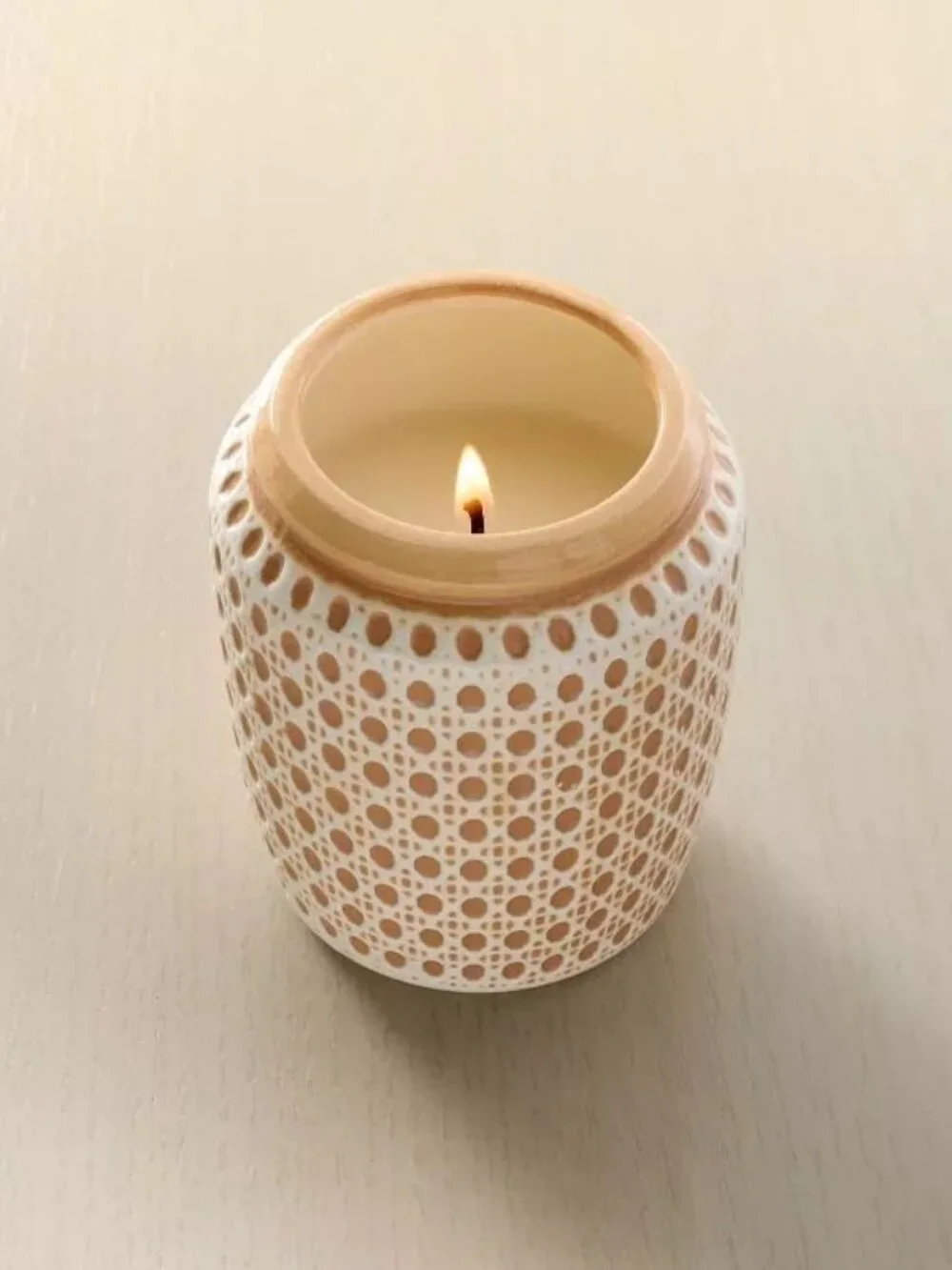 3ct Embossed Caning‎ Ceramic Candle Gift Set - Hearth & Hand Magnolia, Target